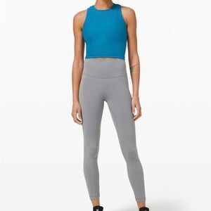 Lululemon Wunder Train High Rise 23” Crop- Size 0- Rhino Grey